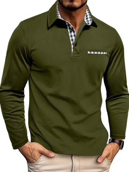 4GENTS | Long Sleeve Polo Shirt