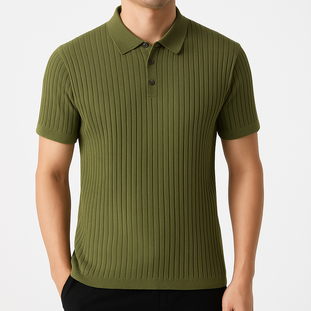 Savoni Ribbed Knit Polo