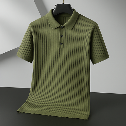 Savoni Ribbed Knit Polo