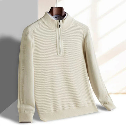 Summer Wool Half-Zip Sweater
