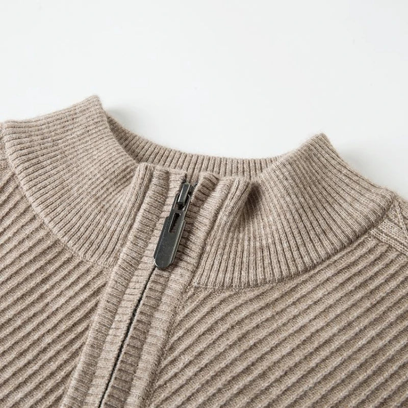 Summer Wool Half-Zip Sweater