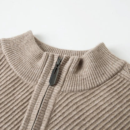 Summer Wool Half-Zip Sweater