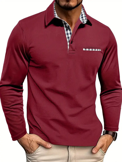 4GENTS | Long Sleeve Polo Shirt