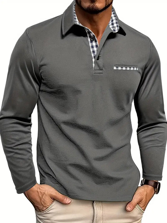 4GENTS | Long Sleeve Polo Shirt