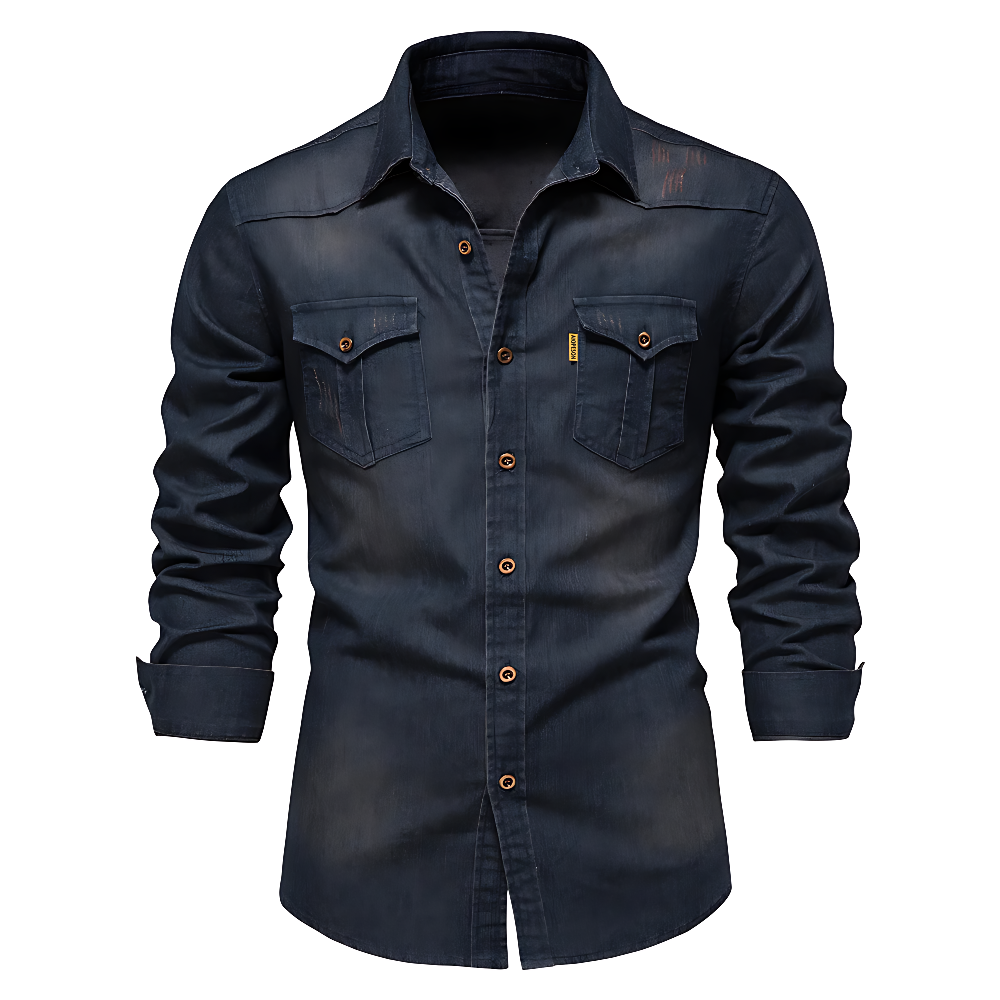 JIM - COTTON DENIM SHIRT