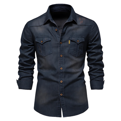 JIM - COTTON DENIM SHIRT
