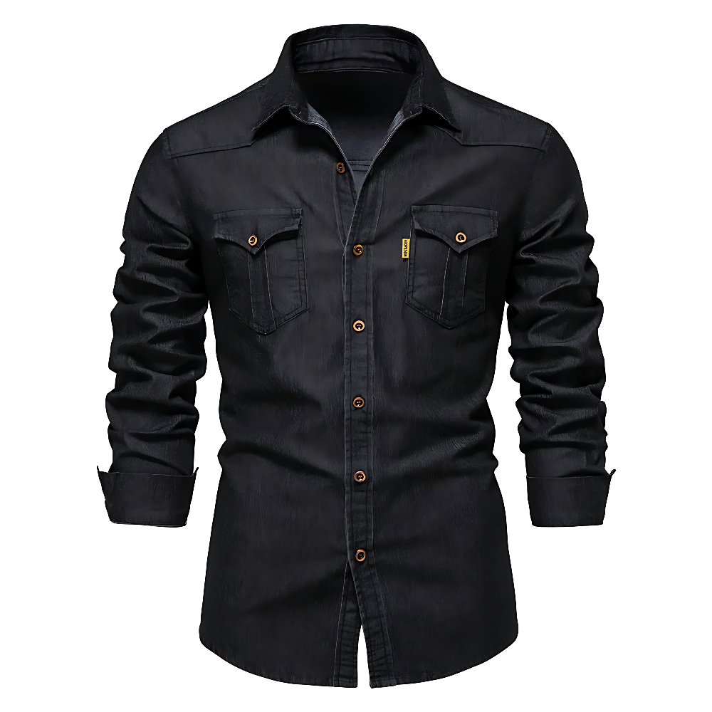 JIM - COTTON DENIM SHIRT