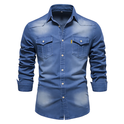 JIM - COTTON DENIM SHIRT